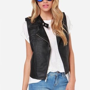 NWT Jack by BB Dakota Textured Moto Vest